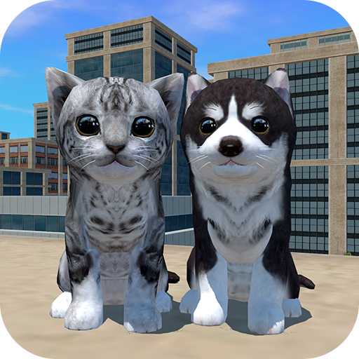 Cute Cat And Puppy World app icon