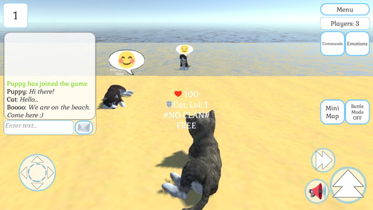 Screenshot 1 — Cute Cat And Puppy World